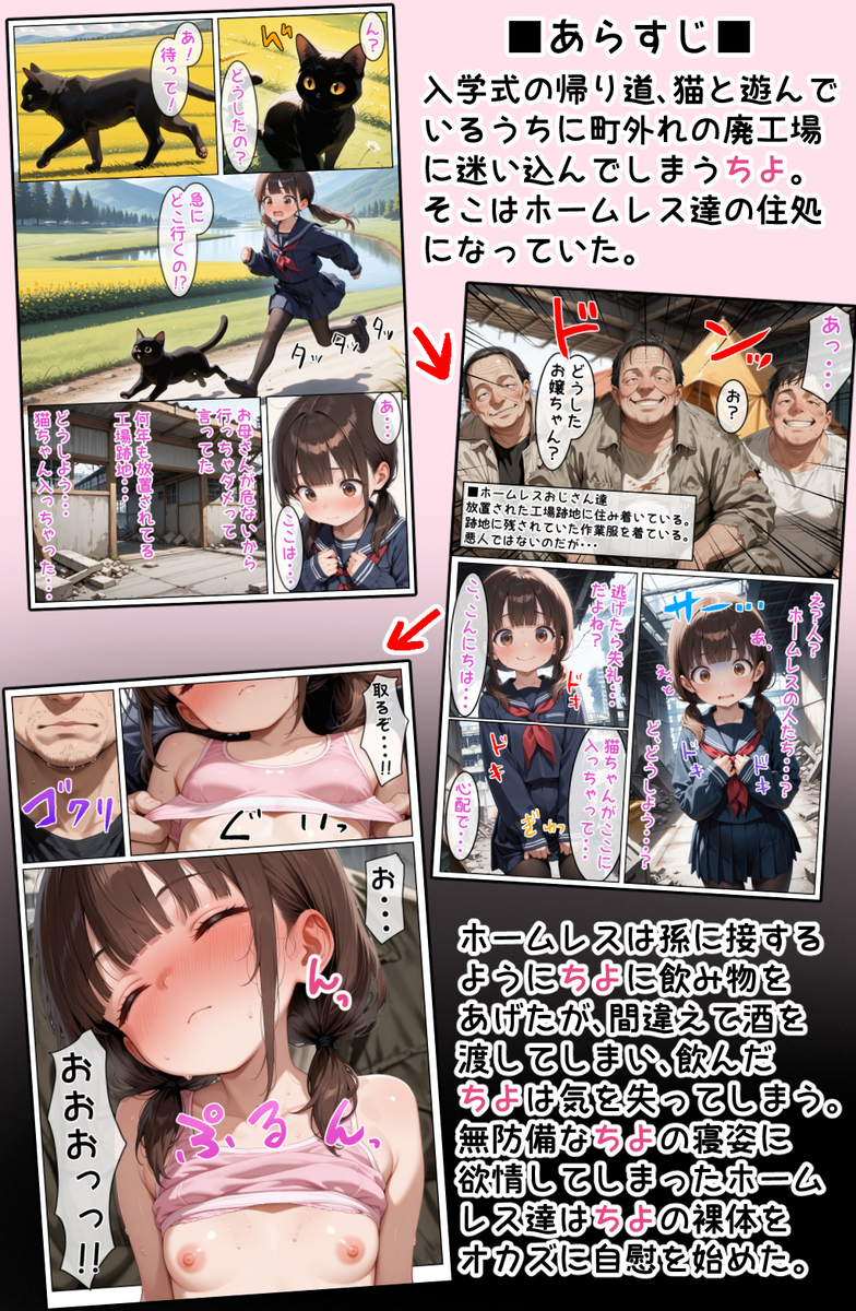 【エロ漫画】自覚は無いのに妊娠してしまった女の子の運命が…