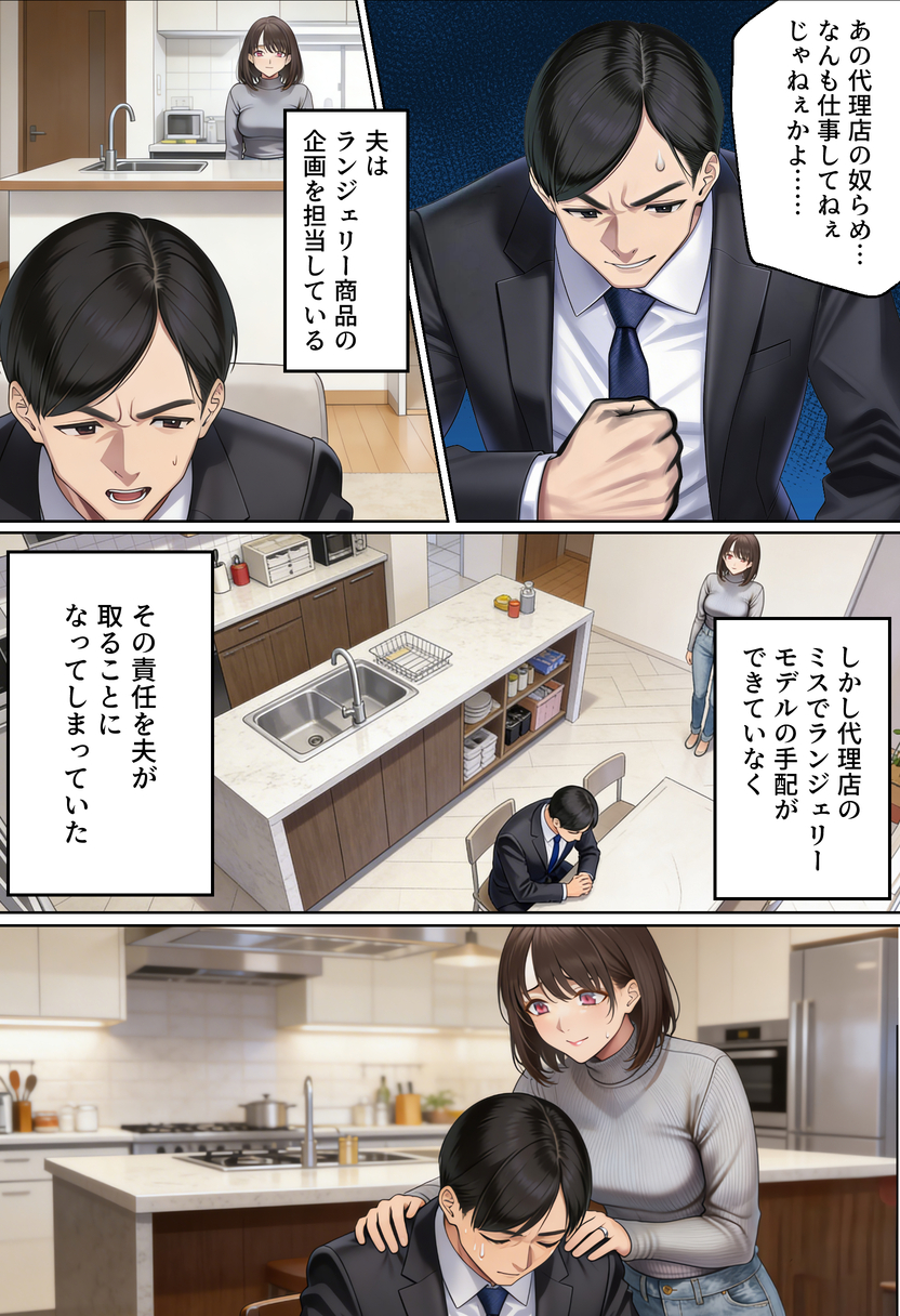 【えろまんが】下着モデルの撮影から旦那を裏切りハメ撮りセックスに溺れる奥様がシコリティー！
