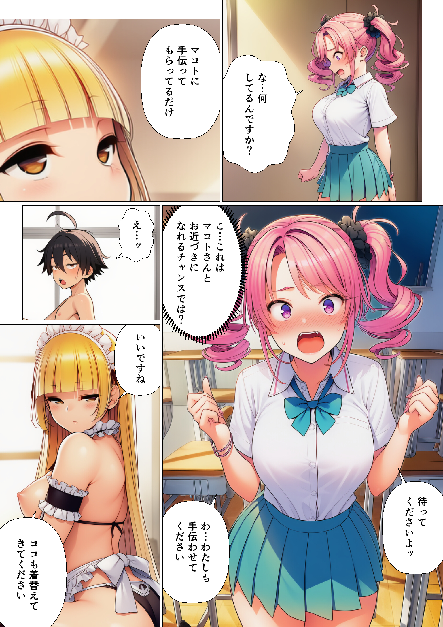 【えろまんが】転校先で入部した部活がハーレムすぎて最高なんですけどwww