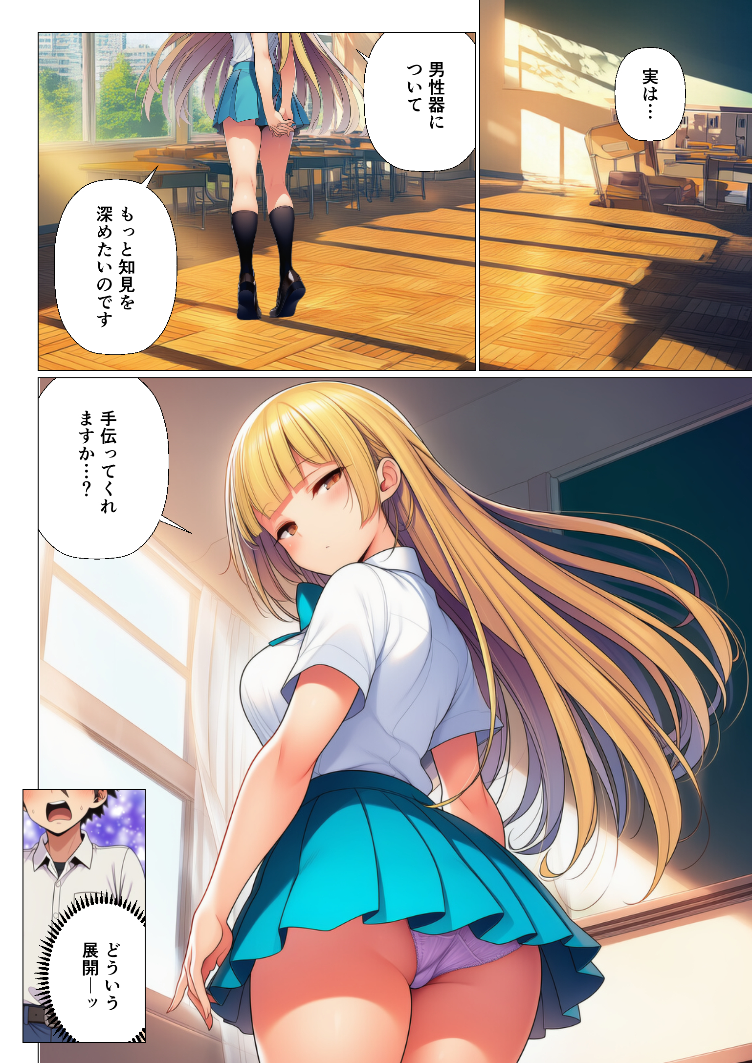 【えろまんが】転校先で入部した部活がハーレムすぎて最高なんですけどwww