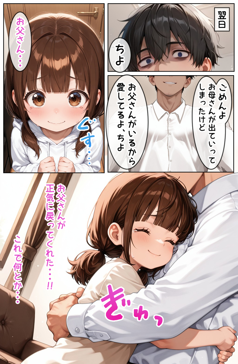 【エロ漫画】自覚は無いのに妊娠してしまった女の子の運命が…