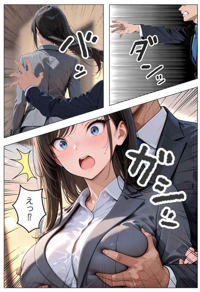 【えろまんが】理不尽な説教と罵倒を繰り返す女上司に怒りのエッチな制裁したったwww