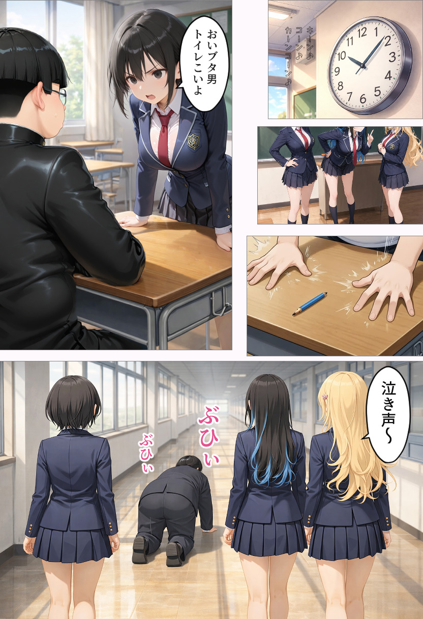 【えろまんが】過去に俺を虐めた女達に復讐エッチって痛快すぎる