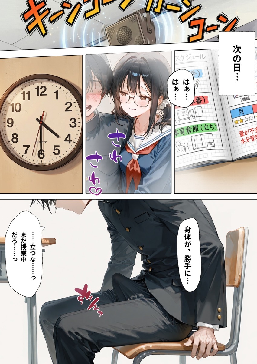 【えろまんが】思春期男女が性欲我慢してからの大解放セックスがエチエチすぎるwww