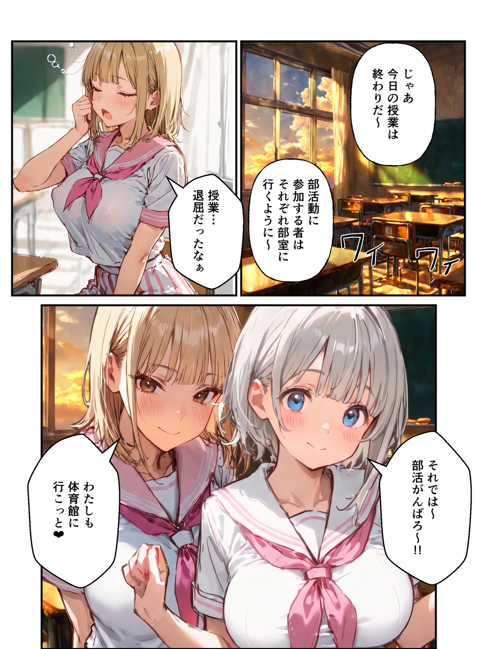 【エロ漫画】部活女子達が種付けセックスしてる姿がヤバ過ぎるwww