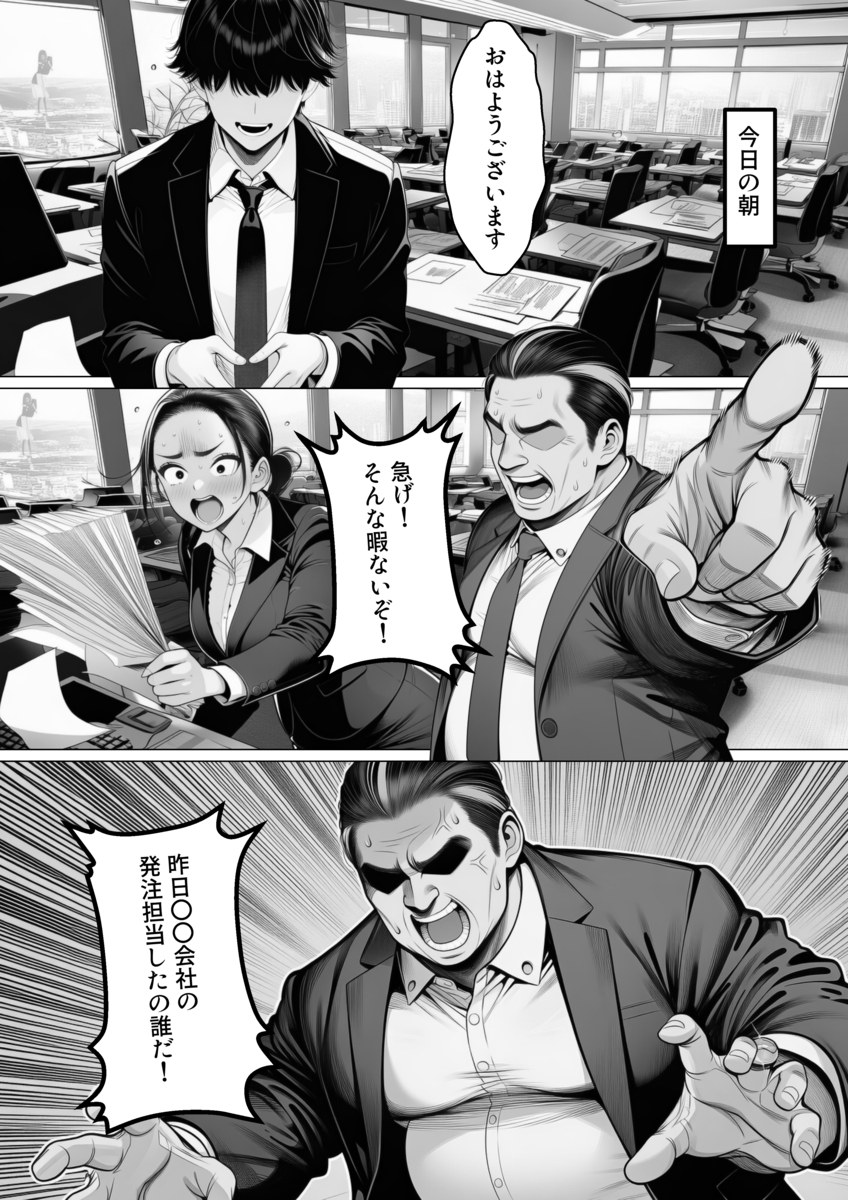 【エロマンガ】夫思いの妻は夫のクビを回避するためにカラダを張って…