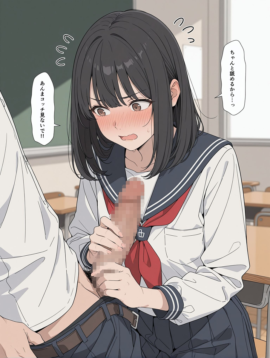 【エロマンガ】勉強のために性の実習を行う女の子達に興奮が収まらない！