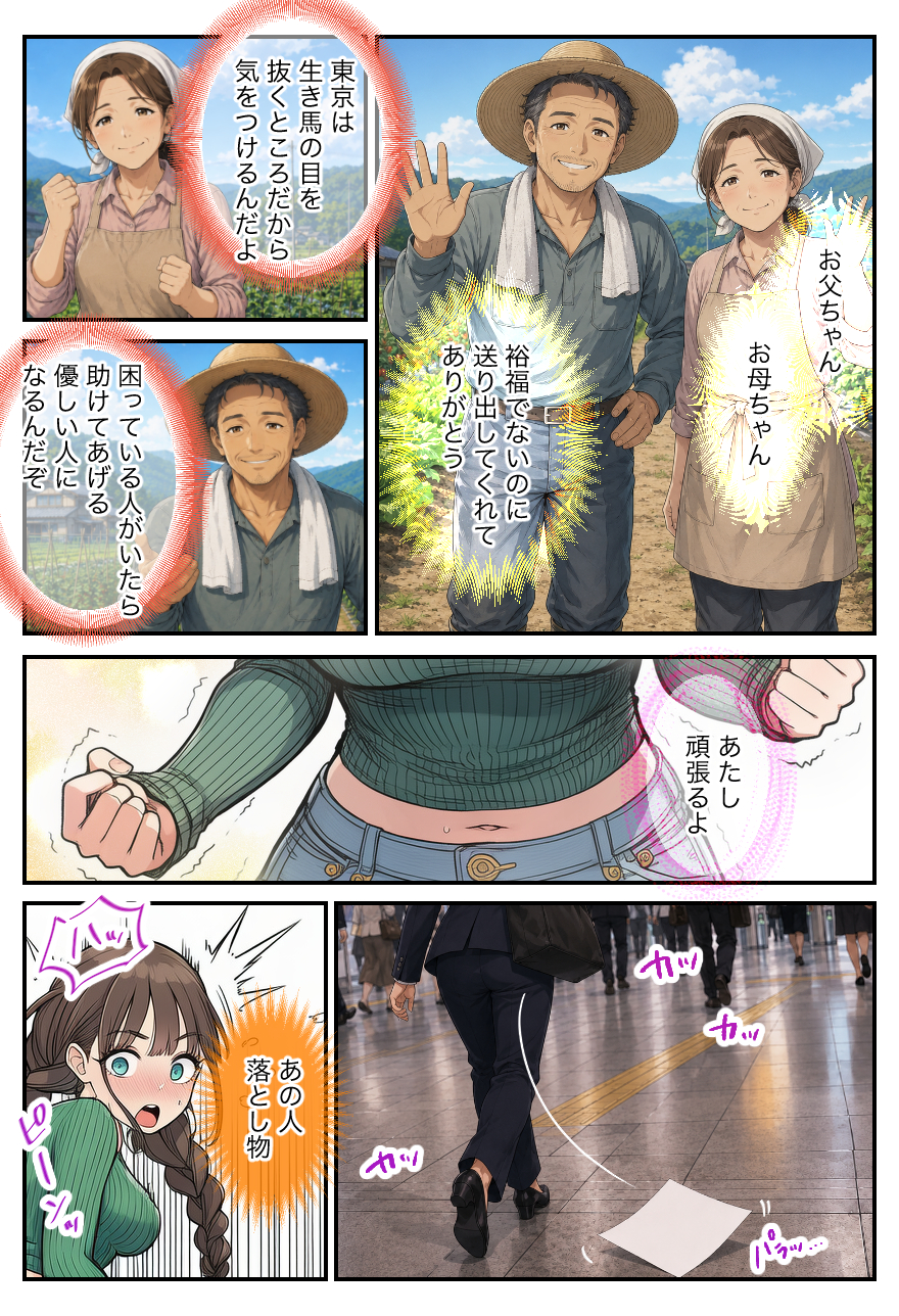 【えろまんが】都会で出会った男に騙され生活費も学費も失ってしまった女の子がアダルトライブチャットに参戦した結果…