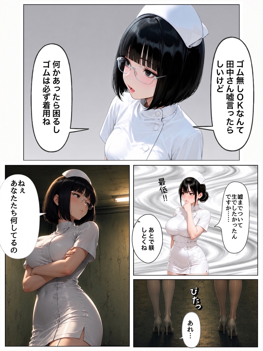 【エロ漫画】夫に相手にされない人妻ナースがエッチな病棟で勤務することに…