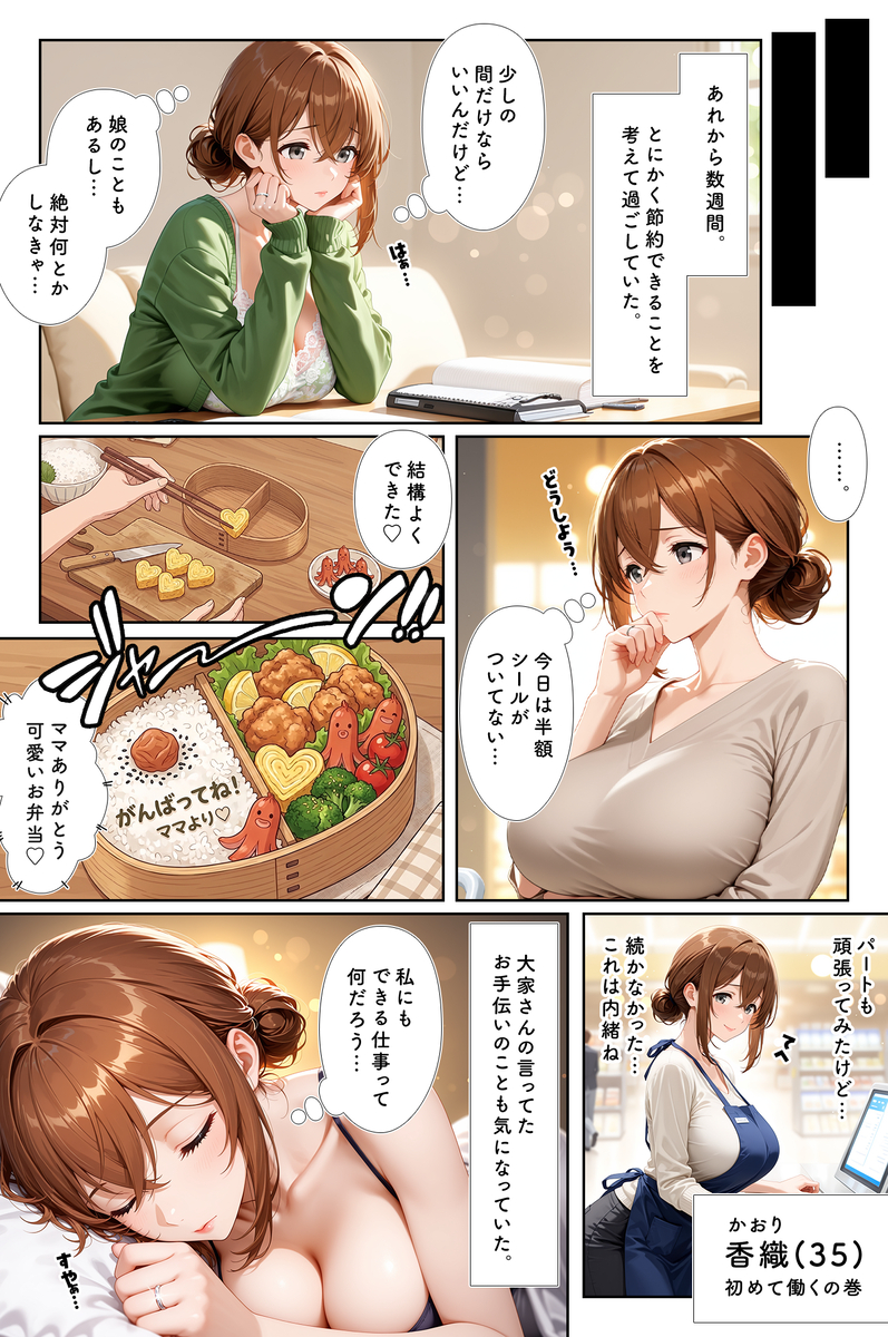 【エロマンガ】生活のために爆乳妻が快楽堕ちしていく姿がたまらないエロ漫画です！
