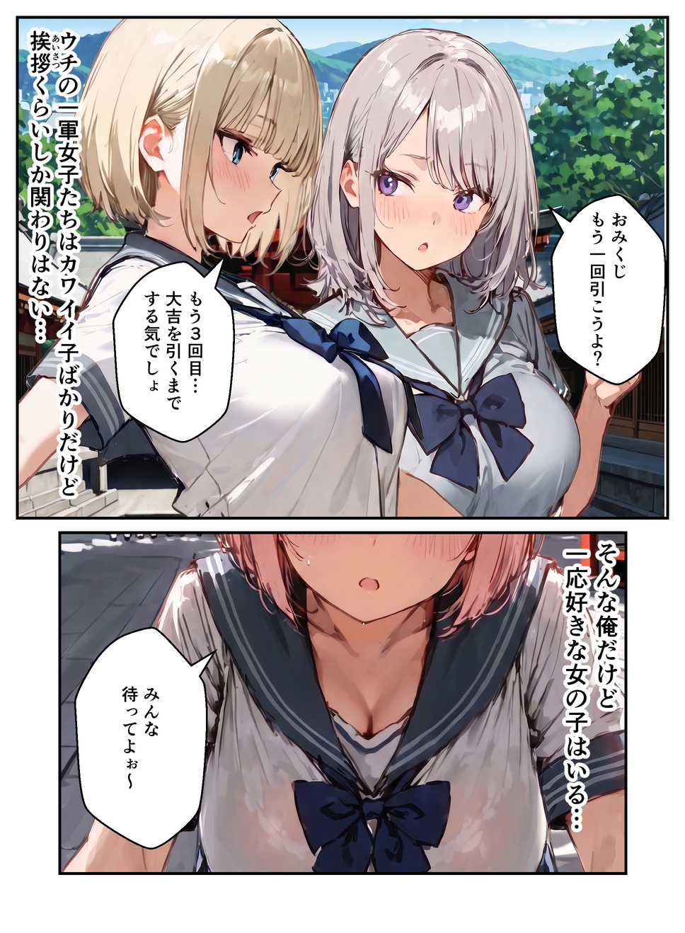 【エロマンガ】修学旅行でこんなハーレムセックス楽しめるって最高だなwww