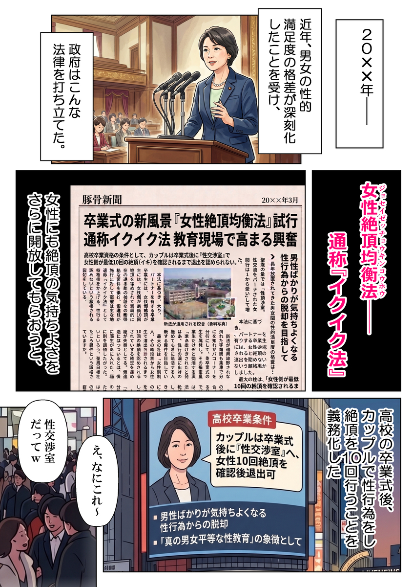 【エロマンガ】学校中のカップルが教室でエッチなことやりまくっていて…