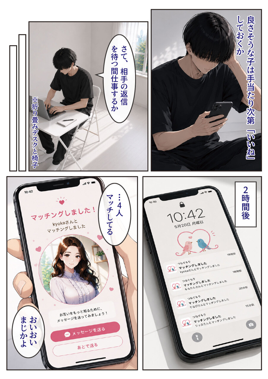 【えろまんが】マチアプでこんなエッチな人妻さんと出会えたら最高ですね！