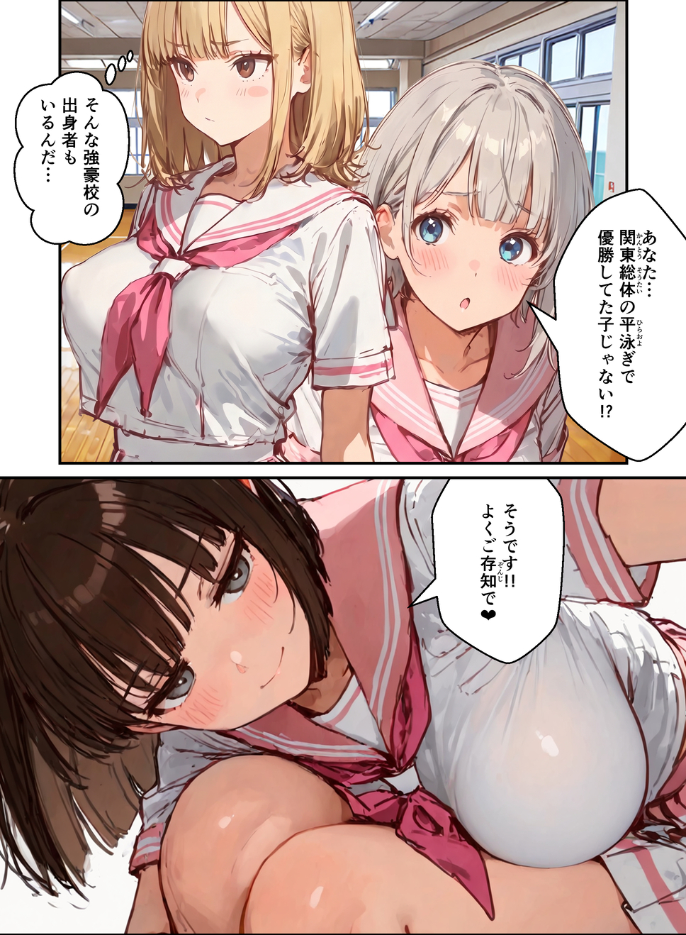 【エロ漫画】部活女子達が種付けセックスしてる姿がヤバ過ぎるwww