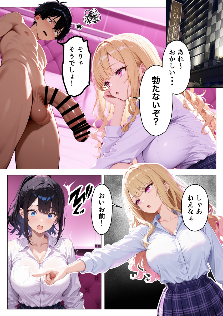 【えろまんが】復習セックスが最高すぎる！ボスギャルとの大逆転セックスがシコリティーすぎる！