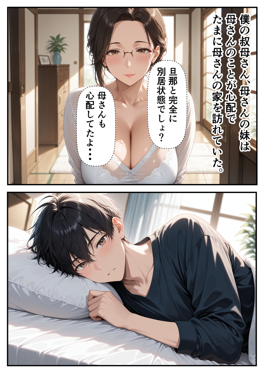【エロマンガ】こみ上げる感情と禁断の関係…母親を女性としてみてしまった結果…