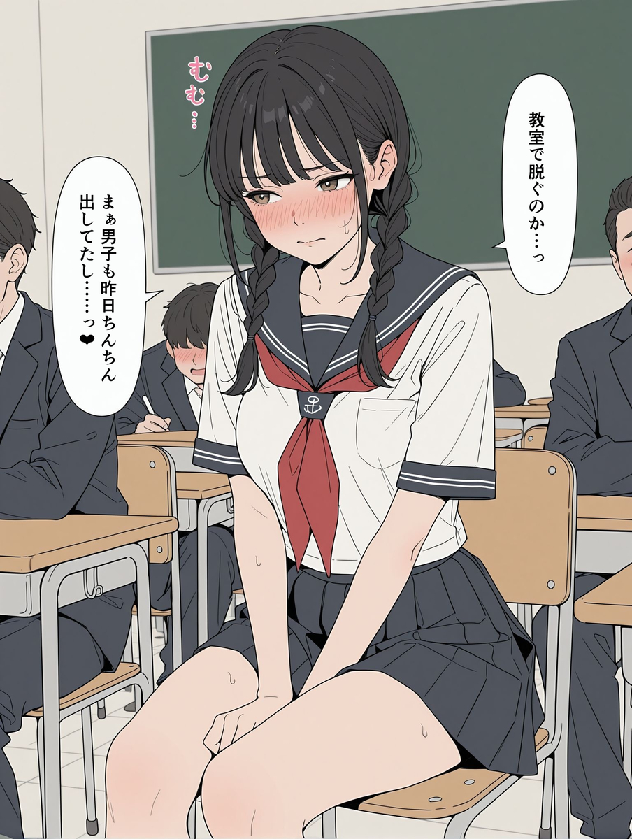 【エロマンガ】勉強のために性の実習を行う女の子達に興奮が収まらない！