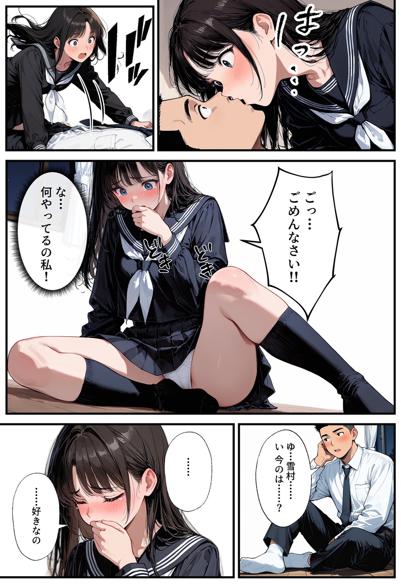 【えろまんが】地味で目立たないクラスメイトの正体がまさかの新人女優で…そんな女の子に誘われてエッチなことに…