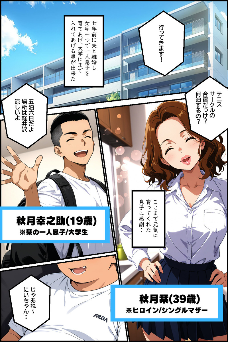 【えろまんが】悲しきシングルマザーの苦悩なエッチの物語にドキドキが止まらない！