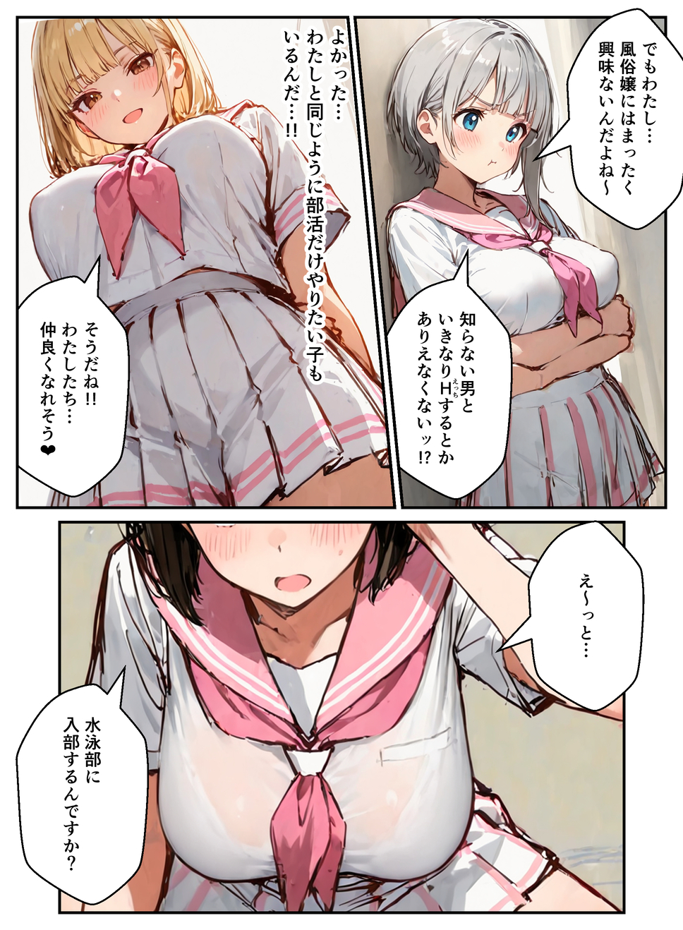 【エロ漫画】部活女子達が種付けセックスしてる姿がヤバ過ぎるwww
