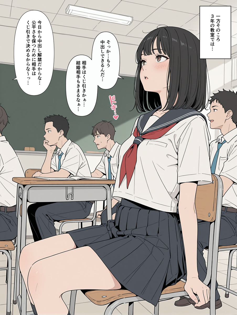 【エロマンガ】勉強のために性の実習を行う女の子達に興奮が収まらない！