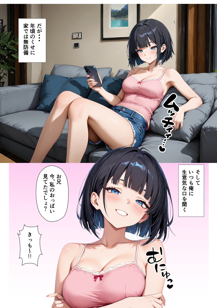 【エロ漫画】こんな誘惑されたら誰だって我慢できない！愛情溢れ出す濃厚セックスに興奮が収まらない！