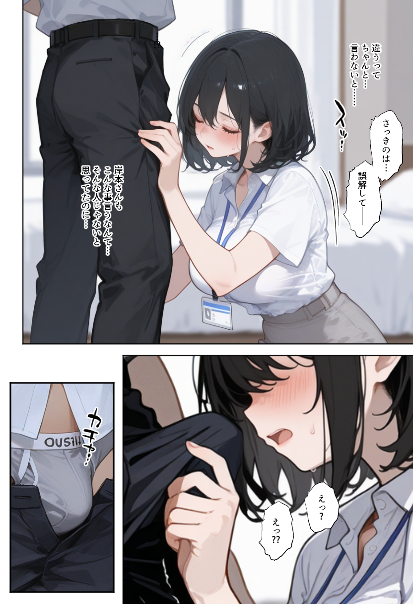 【えろまんが】職場で人気の女の子をワカラセルにはこの作戦しかないなwww