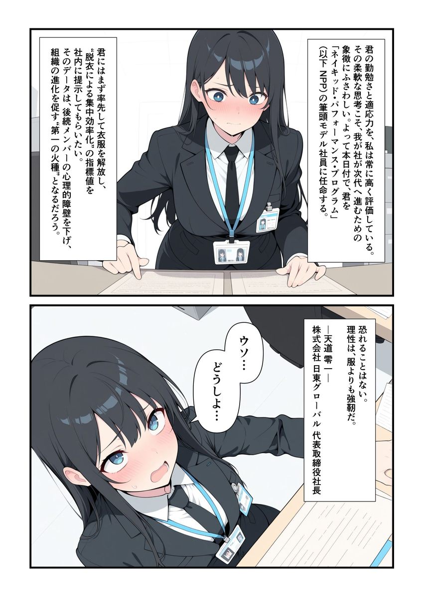 【えろまんが】暑さに溶けていく倫理、数字に置き換えられる理性…全裸で働く世界観が最高すぎる！