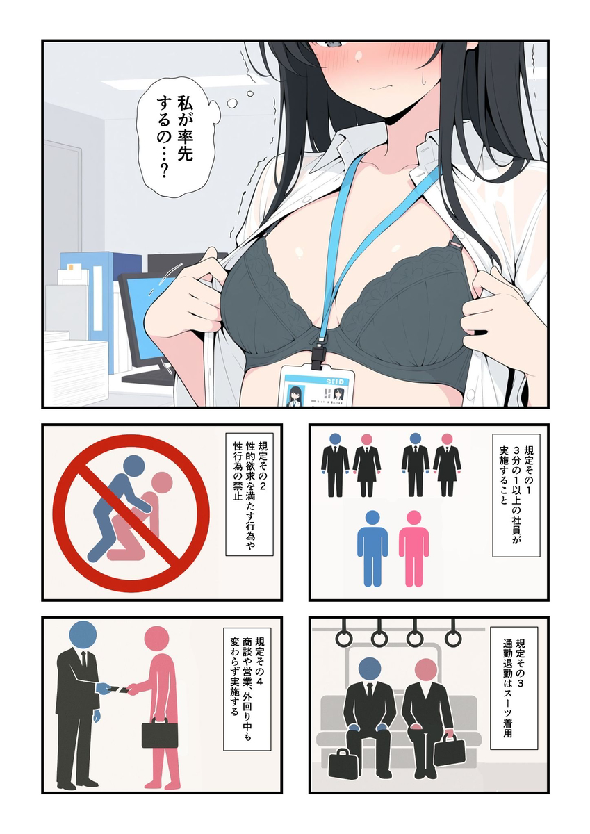 【えろまんが】暑さに溶けていく倫理、数字に置き換えられる理性…全裸で働く世界観が最高すぎる！